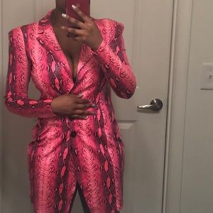 Neon Pink Leopard Print Dress